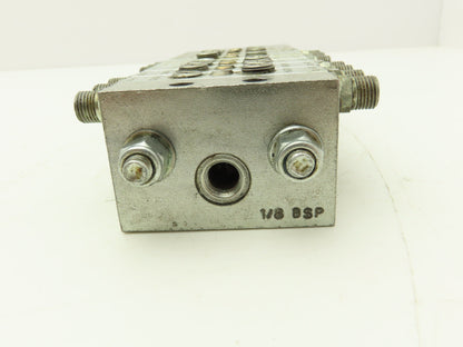 DropsA SX0-10 SX0-20 Modular Lubricator Divider Valve Manifold Block 1/8" BSP