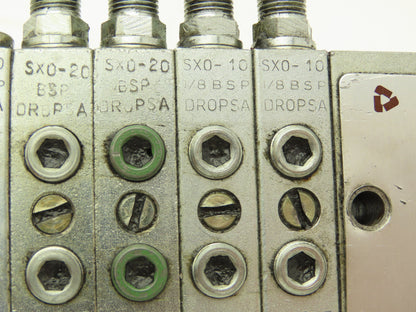 DropsA SX0-10 SX0-20 Modular Lubricator Divider Valve Manifold Block 1/8" BSP