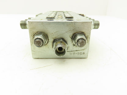 DropsA SX0-10 SX0-20 Modular Lubricator Divider Valve Manifold Block 1/8" BSP