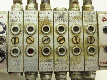 DropsA SX0-10 Modular Lubricator Divider Valve Manifold Block Assy 1/8" BSP