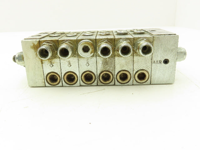 DropsA SX0-10 Modular Lubricator Divider Valve Manifold Block Assy 1/8" BSP
