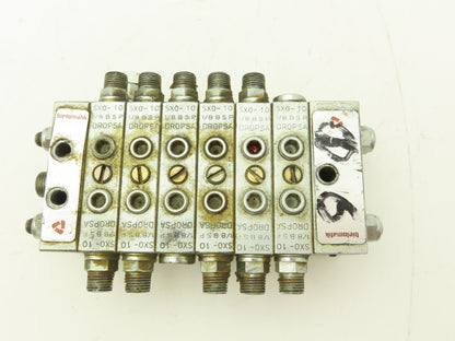 DropsA SX0-10 Modular Lubricator Divider Valve Manifold Block Assy 1/8" BSP