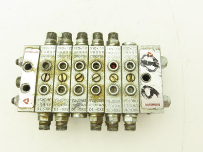 DropsA SX0-10 Modular Lubricator Divider Valve Manifold Block Assy 1/8" BSP