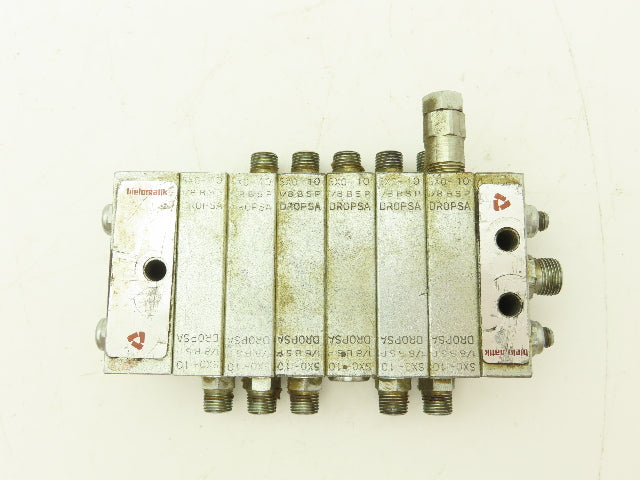 DropsA SX0-10 Modular Lubricator Divider Valve Manifold Block Assy 1/8" BSP