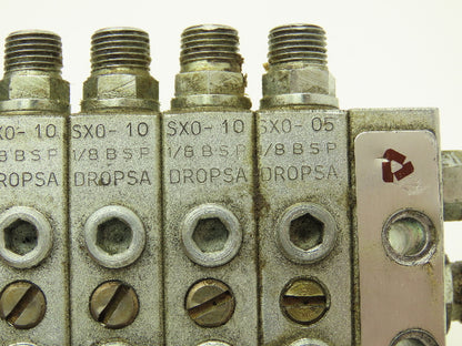 DropsA SX0-10 SX0-20 Modular Lubricator Divider Valve Manifold Block 1/8" BSP