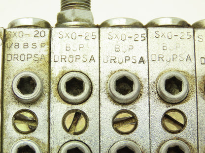 DropsA SX0-20 SX0-25 Modular Lubricator Divider Valve Manifold Block 1/8" BSP