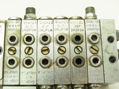 DropsA SX0-20 SX0-25 Modular Lubricator Divider Valve Manifold Block 1/8" BSP