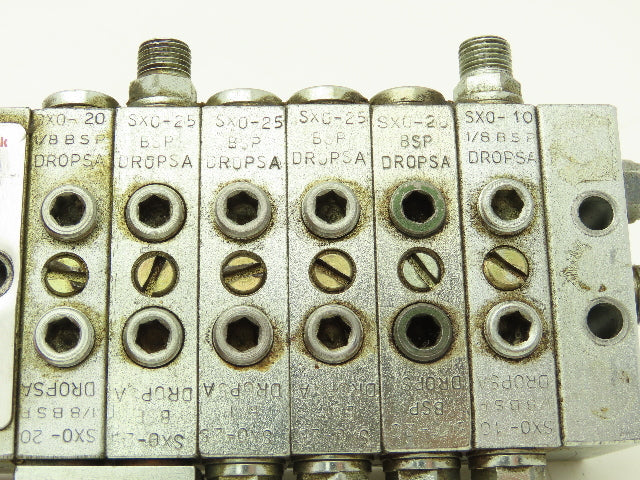 DropsA SX0-20 SX0-25 Modular Lubricator Divider Valve Manifold Block 1/8" BSP