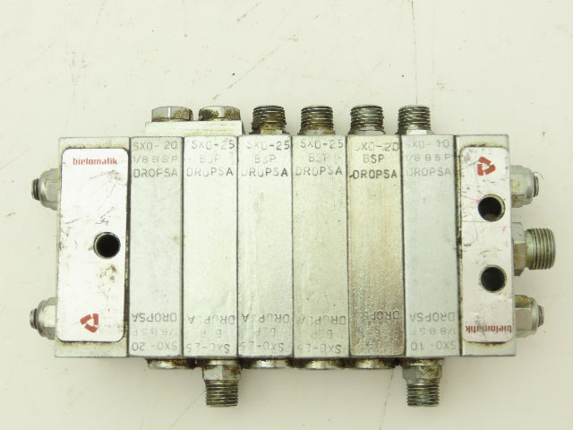 DropsA SX0-20 SX0-25 Modular Lubricator Divider Valve Manifold Block 1/8" BSP