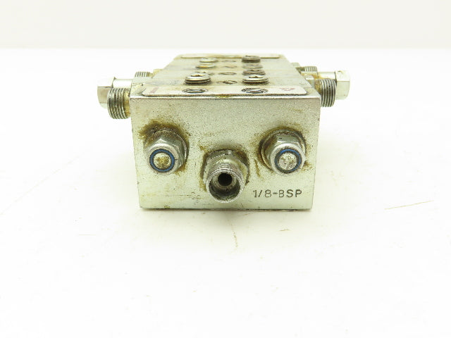 DropsA SX1-25 SX1-35 Modular Lubricator Divider Valve Manifold Block 1/8" BSP