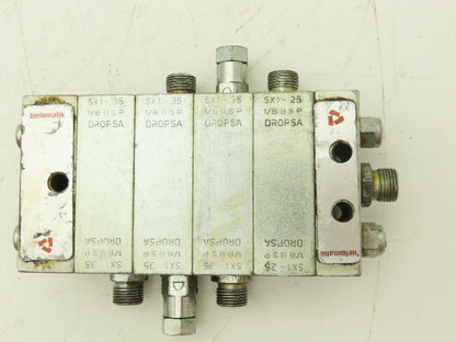 DropsA SX1-25 SX1-35 Modular Lubricator Divider Valve Manifold Block 1/8" BSP