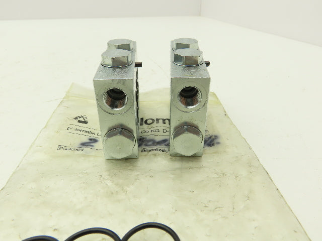 Bielomatik VE30, VE42 Modular Lubricator Divider Valve Block 1/8" BSP Lot of 4