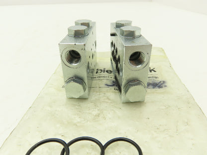 Bielomatik VE30, VE42 Modular Lubricator Divider Valve Block 1/8" BSP Lot of 4