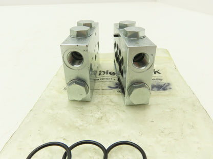 Bielomatik VE30, VE42 Modular Lubricator Divider Valve Block 1/8" BSP Lot of 4