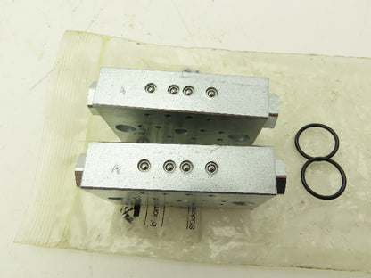 Bielomatik VE30, VE42 Modular Lubricator Divider Valve Block 1/8" BSP Lot of 4