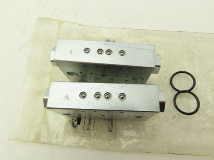 Bielomatik VE30, VE42 Modular Lubricator Divider Valve Block 1/8" BSP Lot of 4