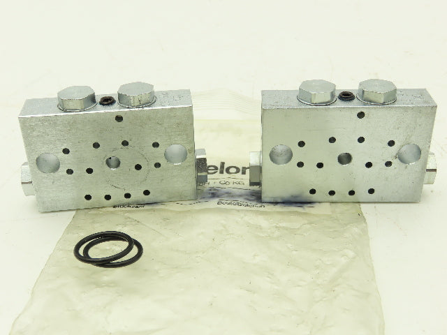 Bielomatik VE30, VE42 Modular Lubricator Divider Valve Block 1/8" BSP Lot of 4