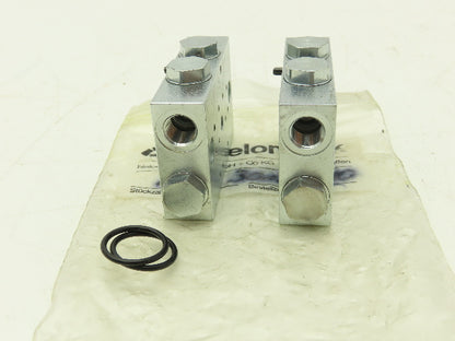 Bielomatik VE30, VE42 Modular Lubricator Divider Valve Block 1/8" BSP Lot of 4