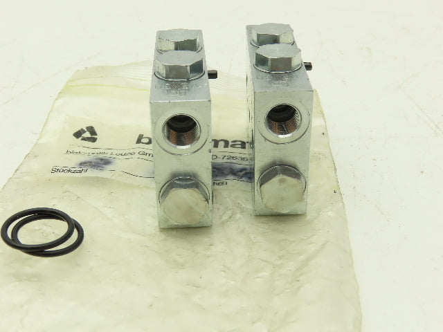Bielomatik VE30, VE42 Modular Lubricator Divider Valve Block 1/8" BSP Lot of 4