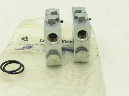 Bielomatik VE30, VE42 Modular Lubricator Divider Valve Block 1/8" BSP Lot of 4