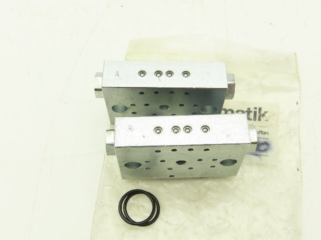 Bielomatik VE30, VE42 Modular Lubricator Divider Valve Block 1/8" BSP Lot of 4