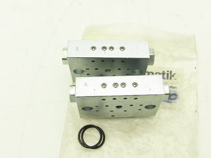 Bielomatik VE30, VE42 Modular Lubricator Divider Valve Block 1/8" BSP Lot of 4