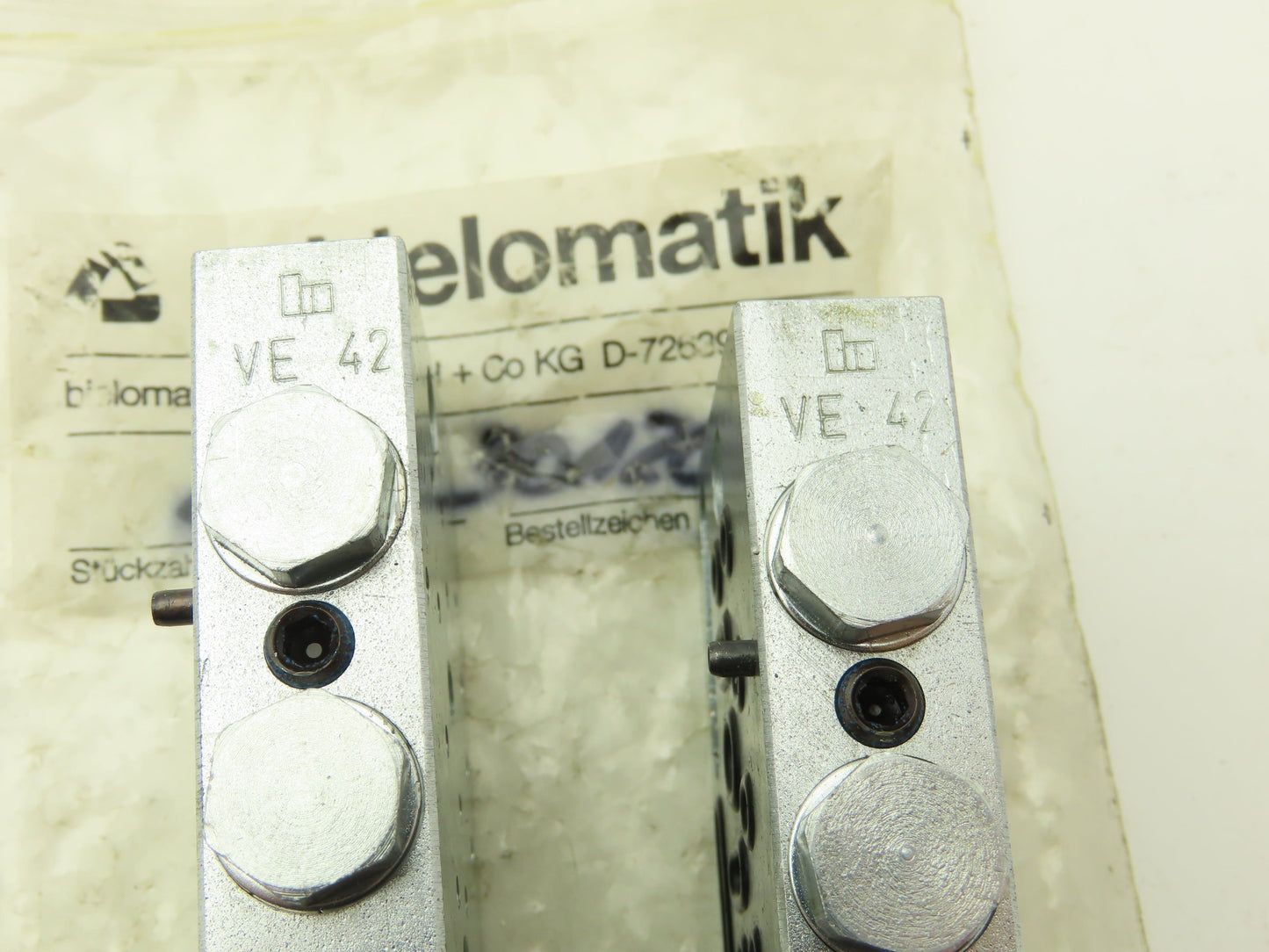 Bielomatik VE30, VE42 Modular Lubricator Divider Valve Block 1/8" BSP Lot of 4