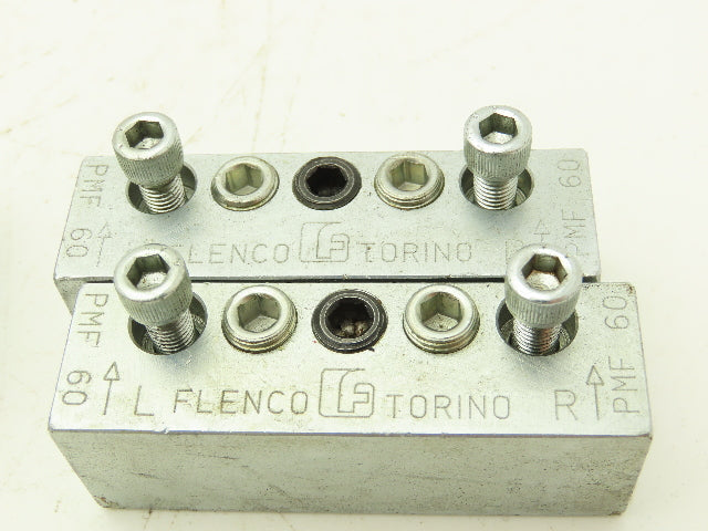Flenco Torino PMF 50/60 Lubricator Valve Block Metering Element Lot of 4