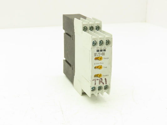 Eaton ETR4-70-A Timing Relay 24-240V AC/DC 0.05 Seconds To 100 Hours