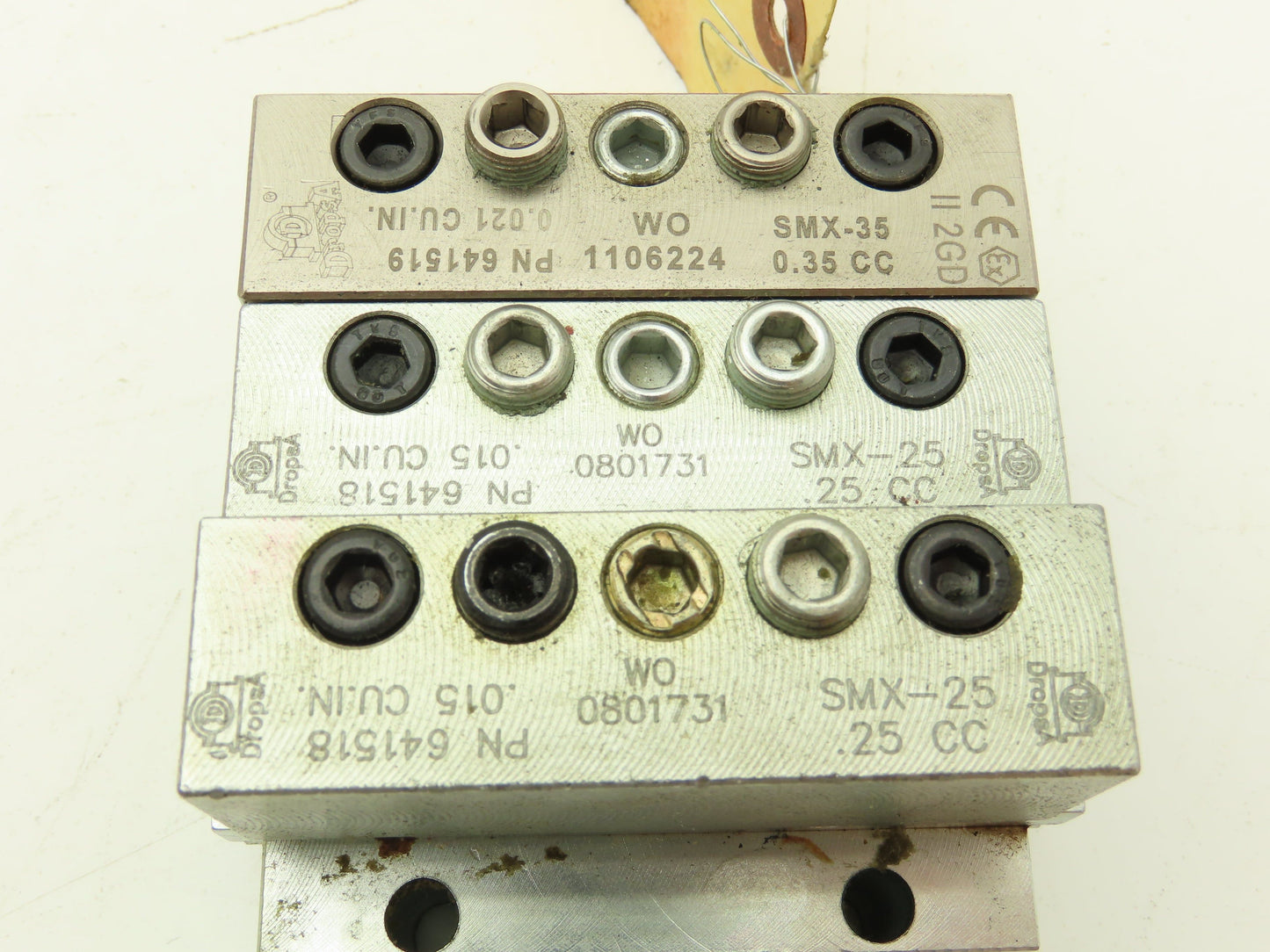 DropsA SMX-25/35 Progressive Lubricator Divider Valve Manifold Assy 1/8" BSP