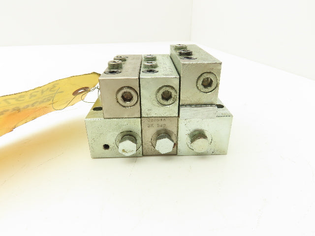 DropsA SMX-25/35 Progressive Lubricator Divider Valve Manifold Assy 1/8" BSP