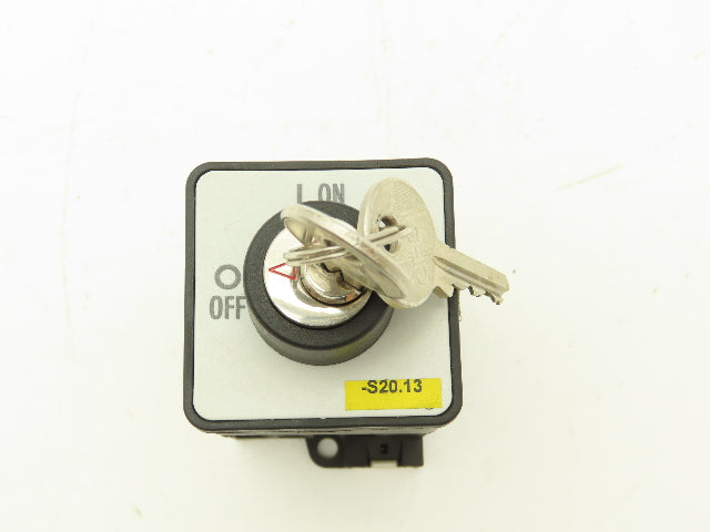 Moeller T0-3-71374GB Key Switch Manual Motor Controller 3PH 2Pos 16A 600VAC 10HP