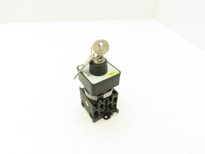 Moeller T0-3-71374GB Key Switch Manual Motor Controller 3PH 2Pos 16A 600VAC 10HP