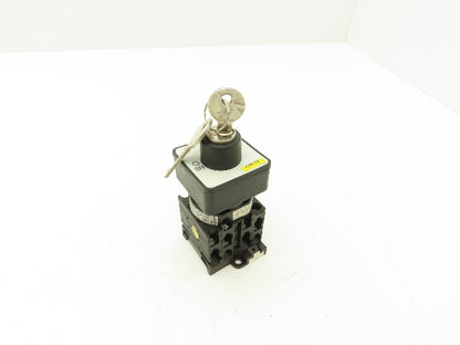 Moeller T0-3-71374GB Key Switch Manual Motor Controller 3PH 2Pos 16A 600VAC 10HP