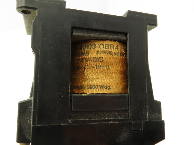 Siemens 3TB43 17-0B Contactor 600VAC 30A 11kW 3PH 15HP 24VDC Coil