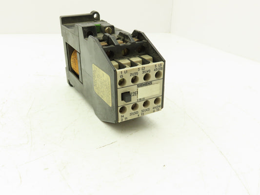 Siemens 3TB43 17-0B Contactor 600VAC 30A 11kW 3PH 15HP 24VDC Coil