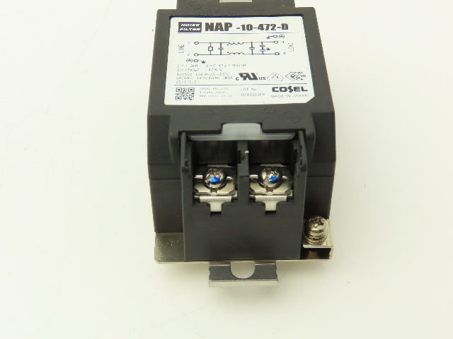 Cosel NAP-10-472-D Noise Filter 470k Ohm 2x4700pF