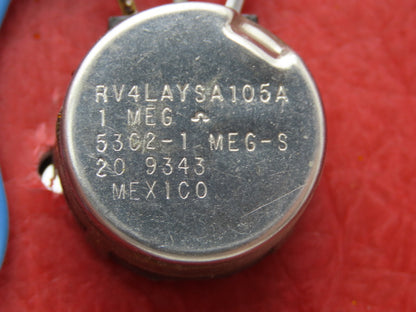 Clarostat RV4LAYSA105A Locking Potentiometer 1 Mega Ohm Lot of 12