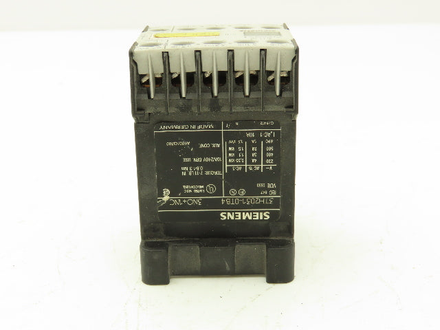 Siemens 3TH2031-0TB4 Contactor 3NO+1NC 600VAC 1.5kW