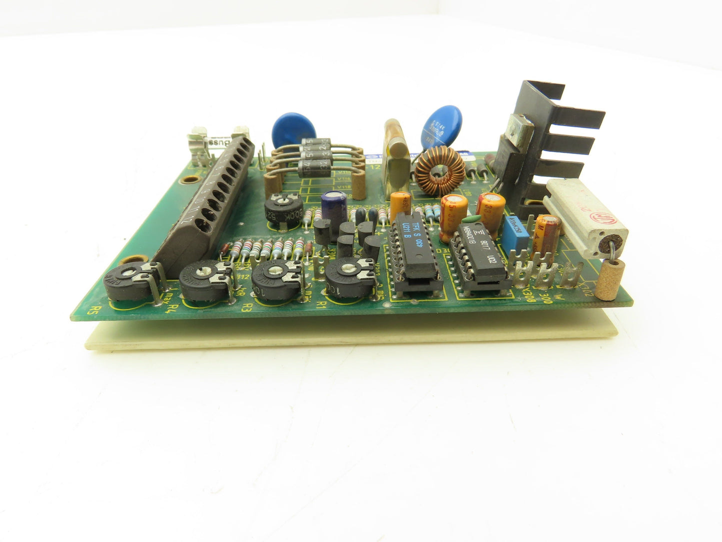 INDUR TM-1/220-160E AL-4409 Printed Circuit Board 12-Pin Terminal Good Fuse