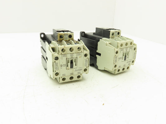 Mitsubishi SD-T21 SA Contactor 10HP 20A UT-SA21 Surge Suppressor 24V Lot of 2