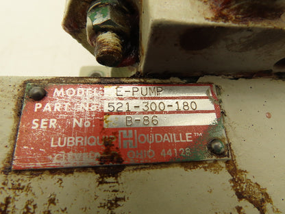 Lubriquip Trabon 521-300-180 Modu-Flo Pneumatic Grease Pump Lubricator 2 Liter