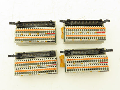Toyogiken PCXV-1H40-TB40-M2-Y 40-Pin Ribbon Cable to Terminal 28-16AWG Lot of 4