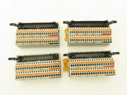 Toyogiken PCXV-1H40-TB40-M2-Y 40-Pin Ribbon Cable to Terminal 28-16AWG Lot of 4