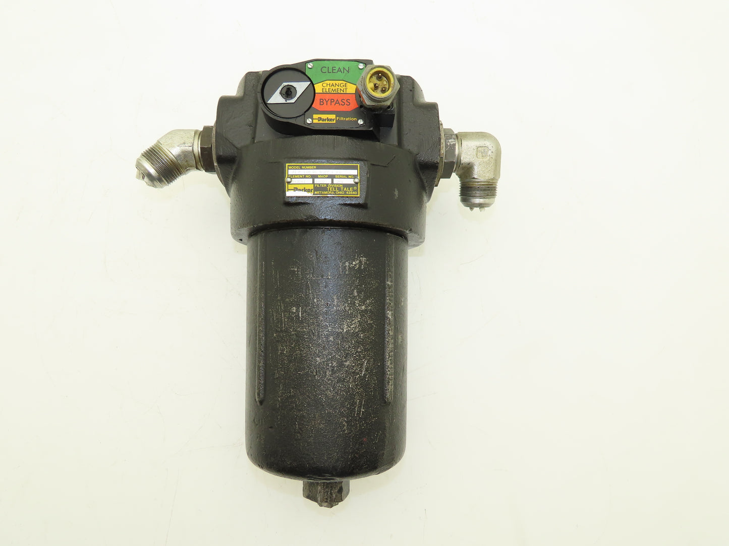 Parker 31P10BDL50PP180 Tell Tale Inline Hydraulic Filter 6000 PSI -Loose plug-
