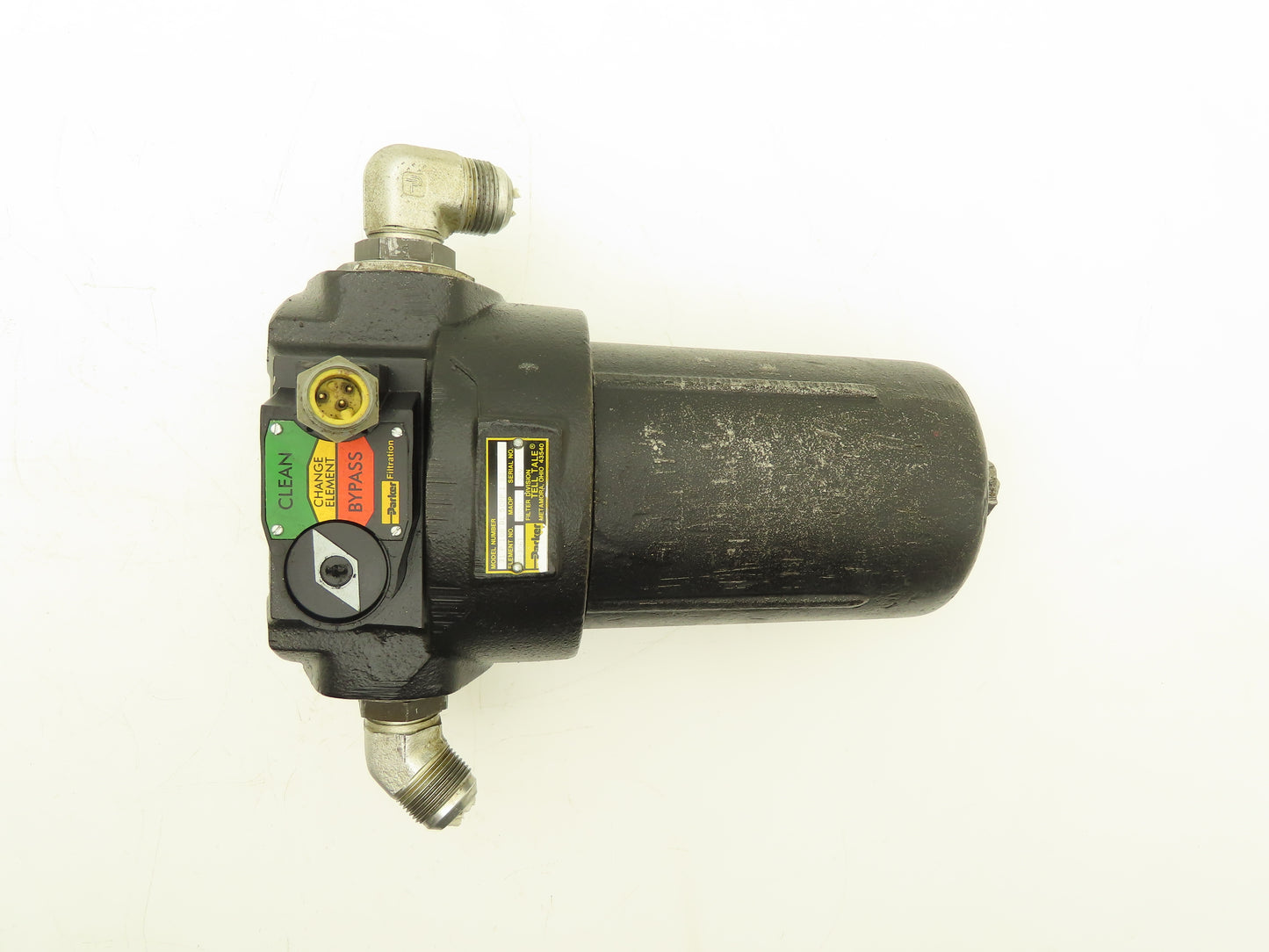 Parker 31P10BDL50PP180 Tell Tale Inline Hydraulic Filter 6000 PSI -Loose plug-