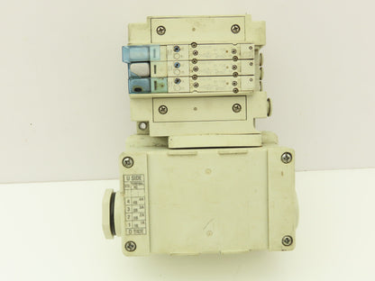 SMC SY3100-5UD1 Solenoid Valves 2 Pos 5 Port 24VDC 20-Pin Terminal Junction Box