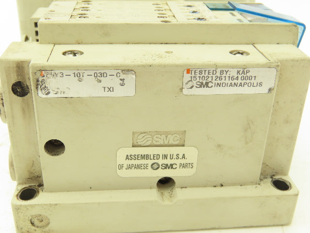 SMC SY3100-5UD1 Solenoid Valves 2 Pos 5 Port 24VDC 20-Pin Terminal Junction Box