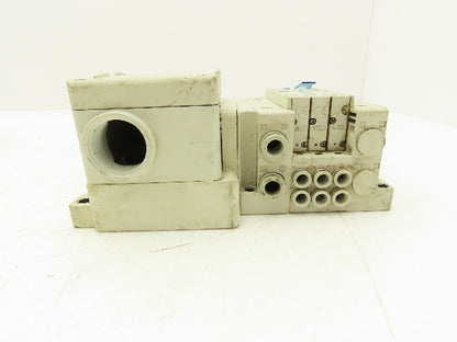 SMC SY3100-5UD1 Solenoid Valves 2 Pos 5 Port 24VDC 20-Pin Terminal Junction Box