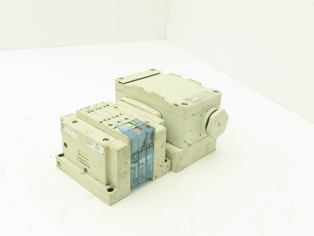 SMC SY3100-5UD1 Solenoid Valves 2 Pos 5 Port 24VDC 20-Pin Terminal Junction Box